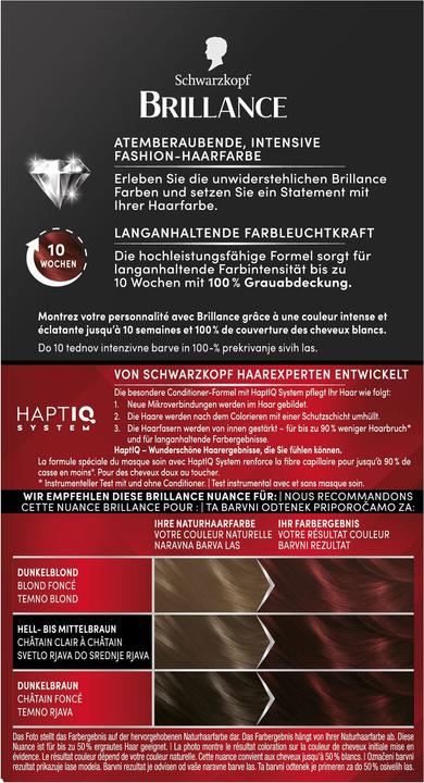 Immagine prodotto Schwarzkopf Brillance Crema colorata intensiva (849 Marrone d'autunno)