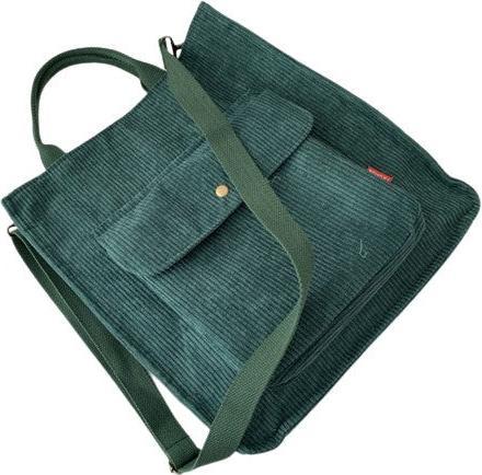 Produktbild Only-Bags.Store Corduroy Tote Bag mit Magnetverschluss, Retro Tote Bag, Minimalistische Tote Bag