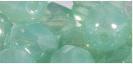 Actual product image Rayher Glass cut pearl, 4mm ø, mint green, 100 pieces