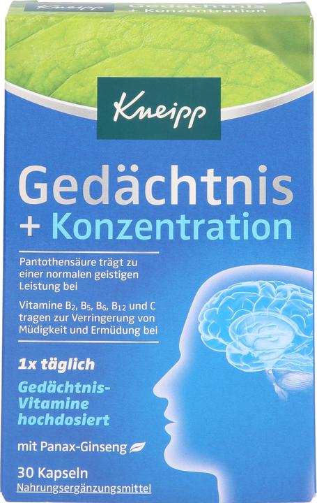 Gedächtnis + Konzentration Kapseln, 30 St. Kapseln (30 Stück, Kapseln)