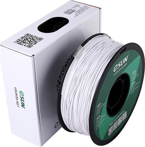 Actual product image eSUN ABS+ 1.75mm Cold White 1kg 3D Filament (ABS, 1.75 mm, 1000 g, White)