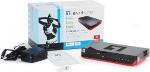 Produktbild LevelOne GSW-0807 8-Port Gigabit Ethernet Switch 1000Mb/s, Voll-Duplex, 10/100 Mb/s, Voll/Halb-Duple (8 Ports)