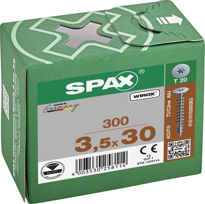 Image du produit Spax Vis pour dos d'armoire (300 Vis par pièce)