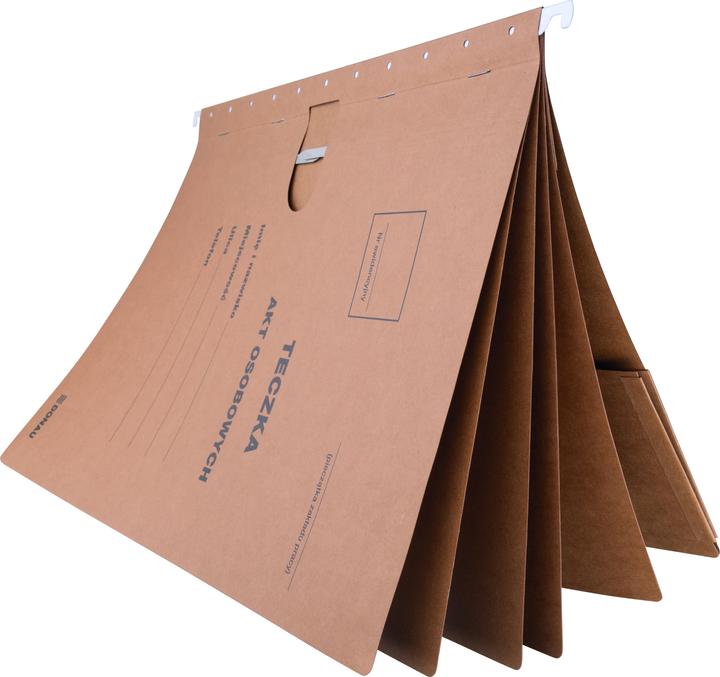 Image du produit Donau dossier suspendu pour dossiers personnels, carton, 5 intercalaires, a4, 230g/m2, marron