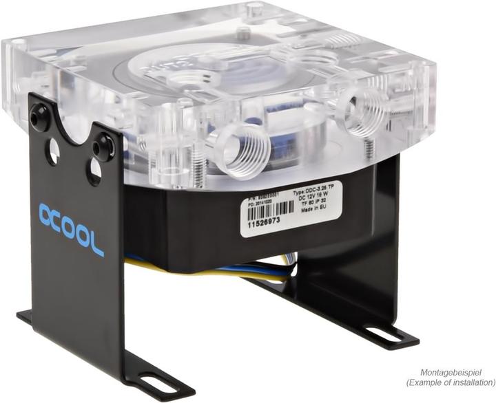 Actual product image Alphacool Ice Sheet Laing DDC Plexi Attachment V.2