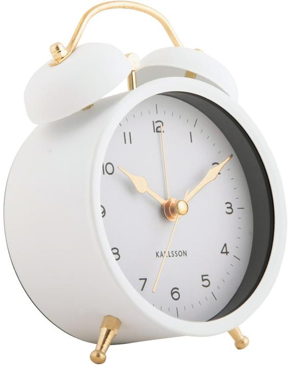 Produktbild Karlsson Klassischer Wecker Twin Bell White