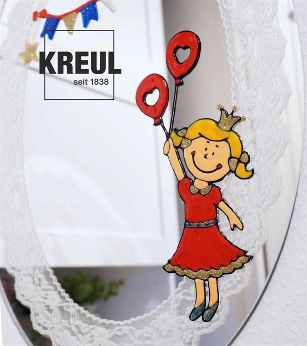 Produktbild Kreul Window Color (Schwarz, Goldgelb, Dunkelrot, Rosa, Pfirsich, 560 ml)