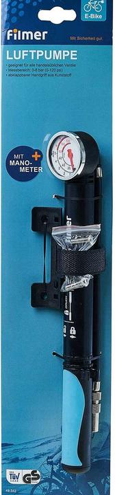 Immagine prodotto Filmer Pompa pneumatica manuale Premium 49342, con manometro, 8 bar