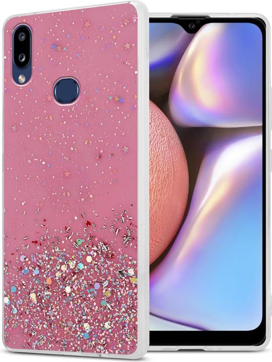 Rosa con glitter