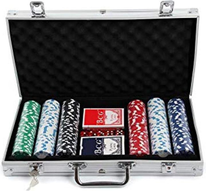 Image du produit Champ Set de poker 300pcs avec valise en aluminium (Allemand, Anglais)