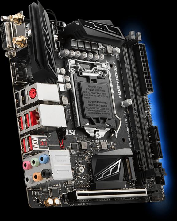 Image du produit MSI B360I Gaming Pro AC (LGA 1151, Intel B360, Mini-ITX)