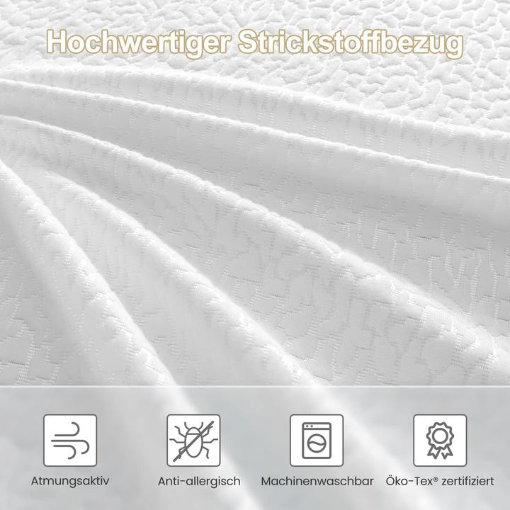 Image du produit Bedstory Gel-Matratzentopper, Härtegrade H2 & H3 (90 x 200 cm)