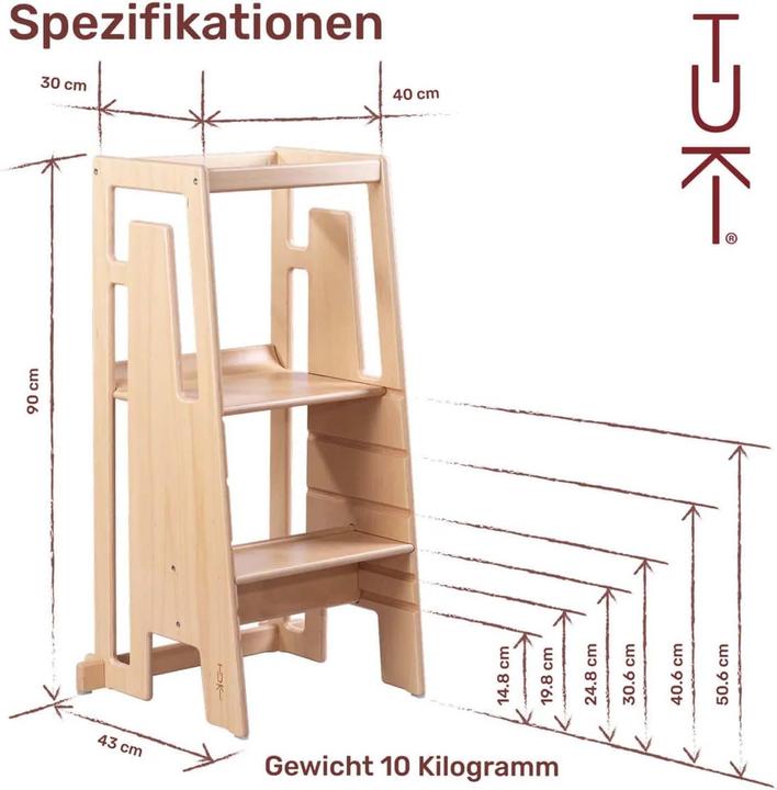 Actual product image Tuki Learning tower