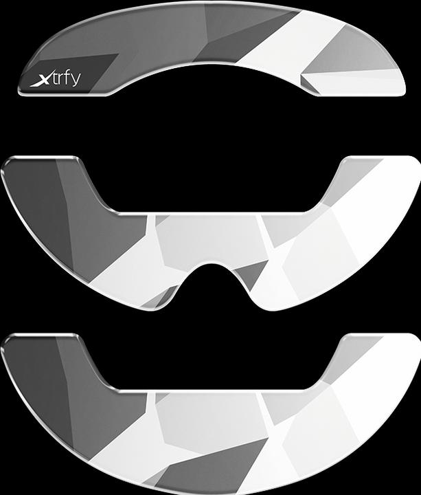 Actual product image CHERRY Xtrfy ZUB Glass skates M42 Litus White