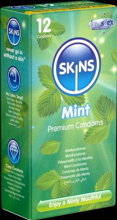 Produktbild Skins Mint» 12 Kondome mit feinem Minzaroma - ohne Latexgeruch (12 Stk.)