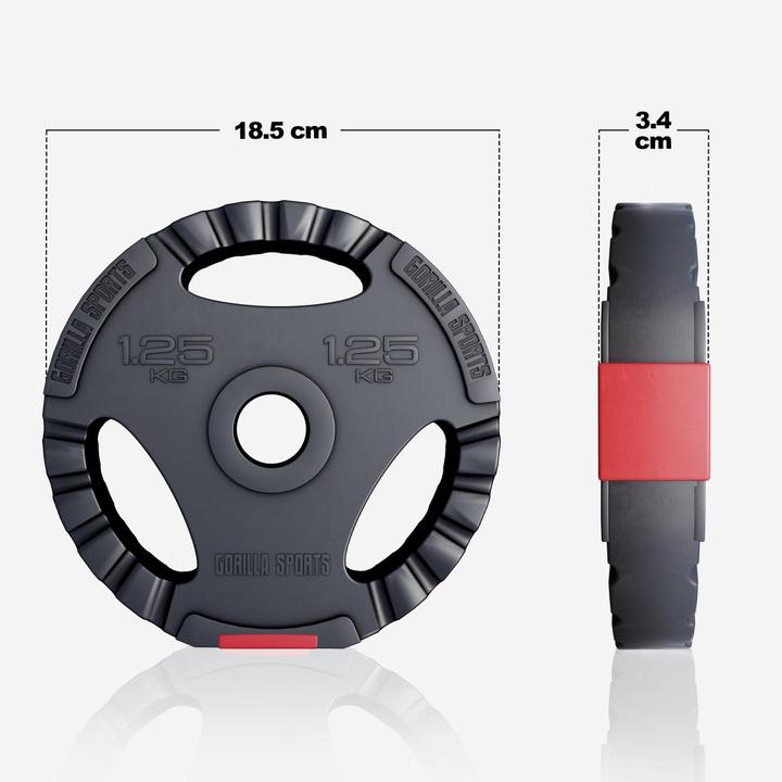 Produktbild Gorilla Sports Hantelscheiben (1 x 1.25 kg)