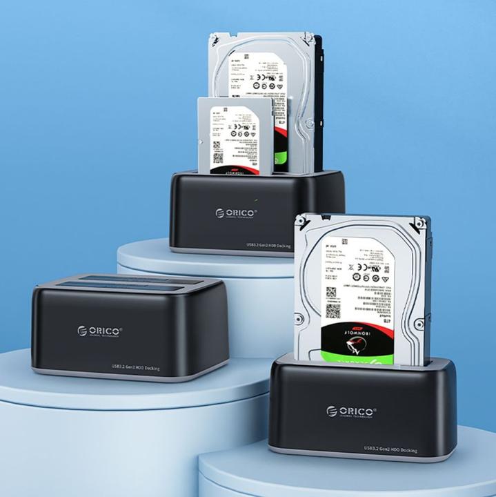 Actual product image Orico HDD / SSD Docking Station 6829C3 2-Drive for SATA 2.5inch / 3.5inch, Black