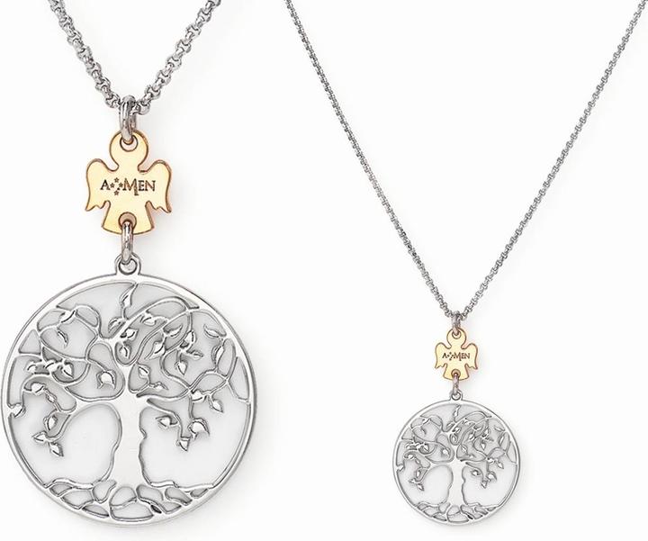 Actual product image Amen Life Tree Angel Necklace (925 silver, 40 cm)