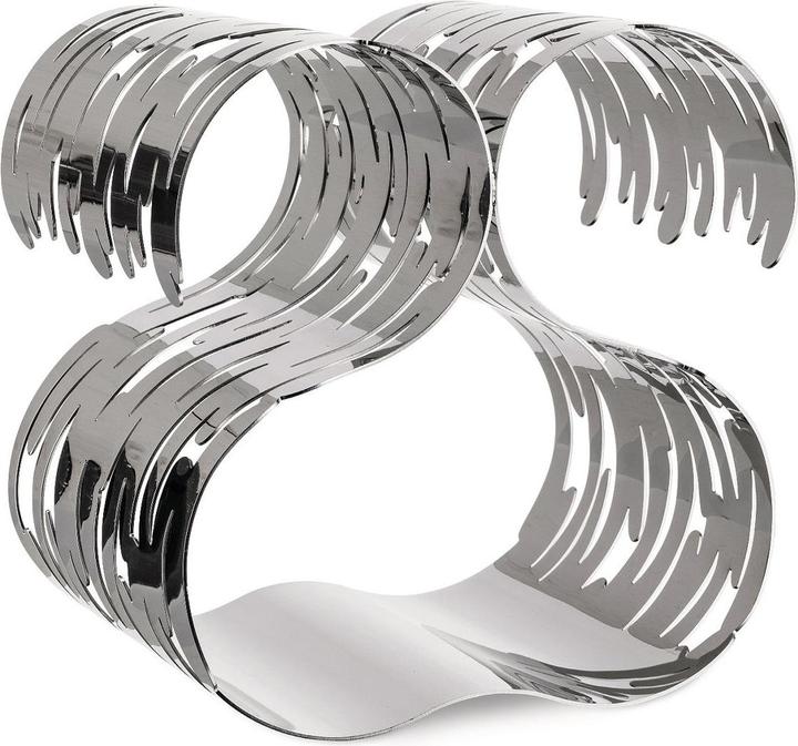 Produktbild Alessi Flaschenregal Barkcellar Silberfarben (19 x 15 cm, 5 Fl.)