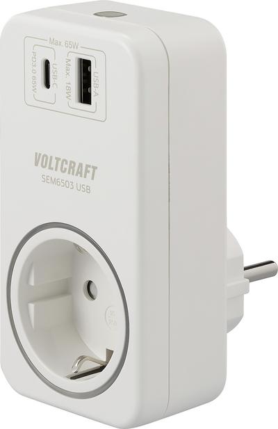 Actual product image Voltcraft SEM6503 Energiekosten-Messgerät USB-Schnittstelle, inkl. Funksteckdose