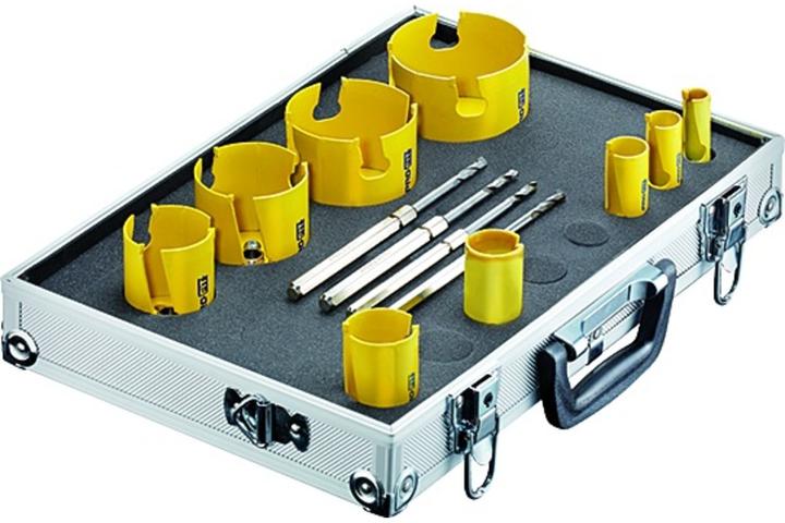 Pro Fit HM-Lochsägenset ø 17/21/25/33 /41/51/65/76/83 mm (17 mm, 21 mm, 25 mm, 33 mm, 41 mm, 83 mm, 76 mm, 65 mm, 51 mm)