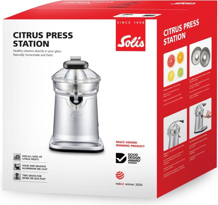 Actual product image Solis Design Citrus Press Station (Type 8454) Lemon press station for all citrus fruits