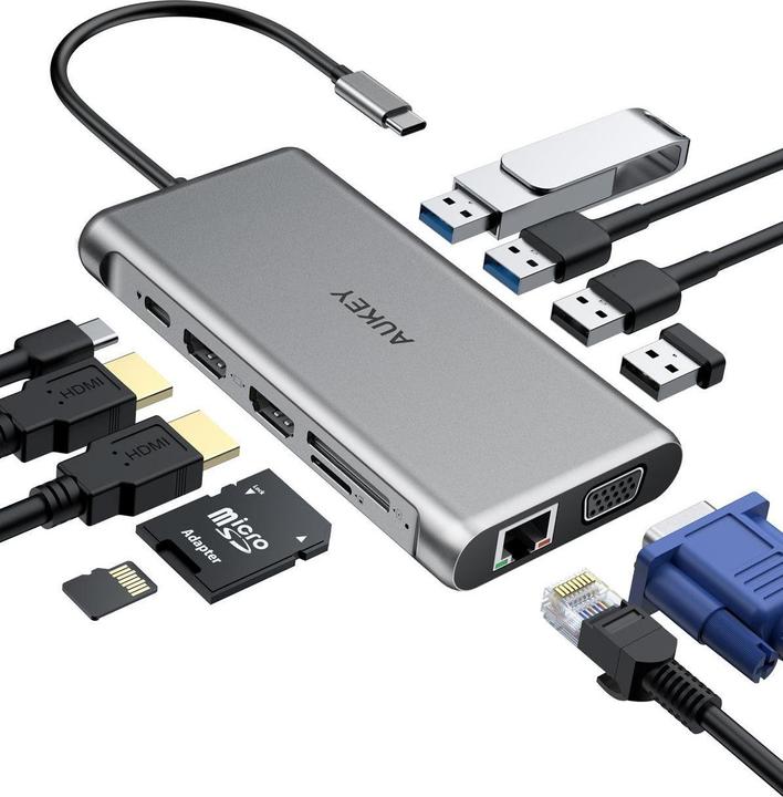 Image du produit Aukey CB-C78 (USB-C, 12 Ports)