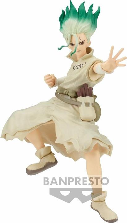 Actual product image Banpresto Dr. Stone Fig of Stone World Senku Ishigami II 15cm