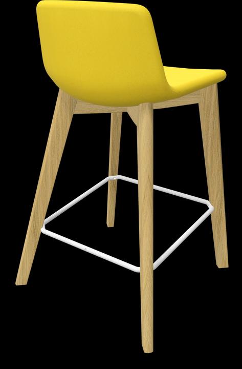 Yellow, White, Ash natural light grey stained