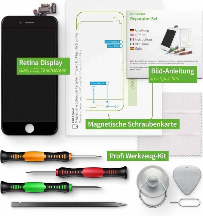 Produktbild Giga Fixxoo iPhone 6s Plus Display Komplettse (Display, iPhone 6s)