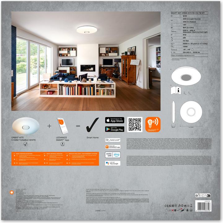 Actual product image Ledvance Smart+ Orbis Kite (3300 lm)