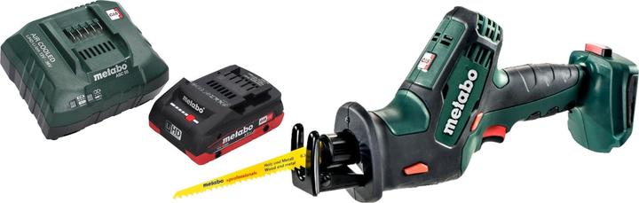 Image du produit Metabo SSE 18 LTX Compact Scie Réciproque sans fil Scie sabre 18 V 13 mm + 1x batterie LiHD 4,0 Ah +