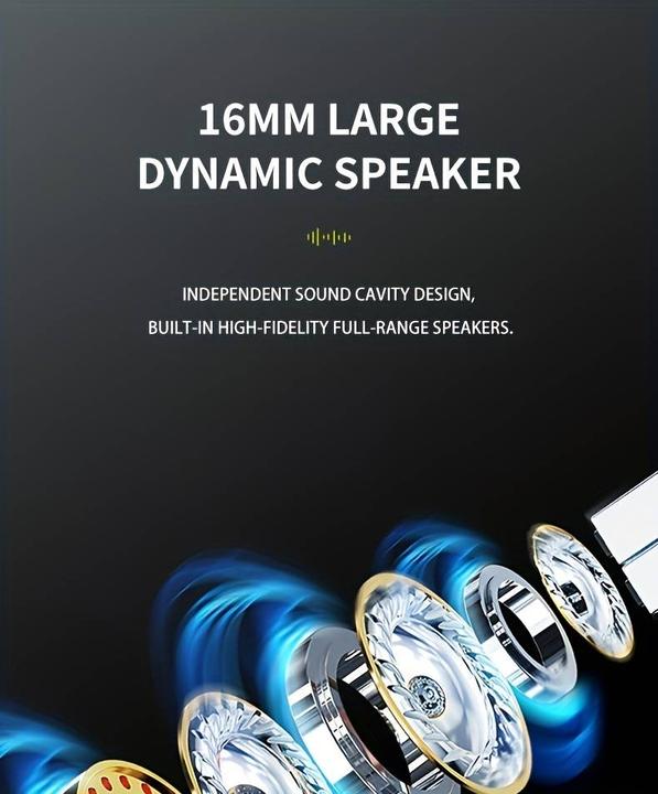 Actual product image PhoneLook Ecouteur 1pcs sans fil à conduction osseuse Oreillette suspendue pour sport + course à pied + pilote (30 h)