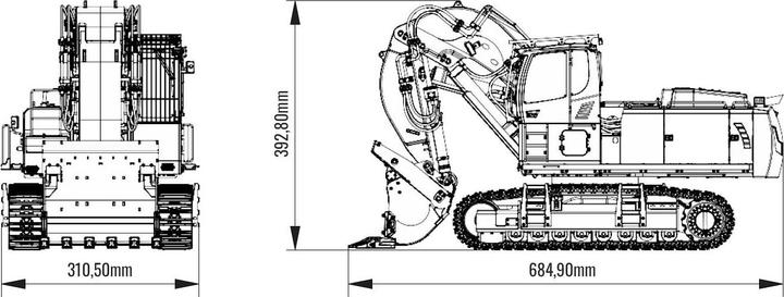 Produktbild Amewi Steinbruchbagger 970-200 SME (RTR Ready-to-Run)