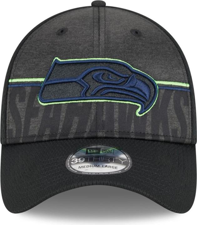 Actual product image New Era 39Thirty Cap - NFL TRAINING 2023 Seattle Seahawks (S/M)