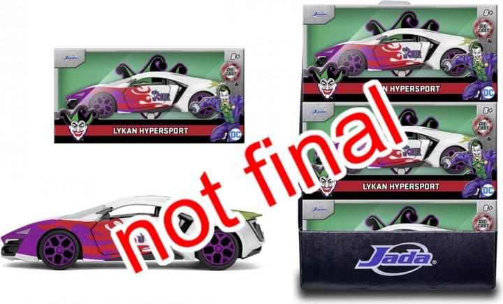 Actual product image Jada DC Joker Lykan Hypersport 1:32