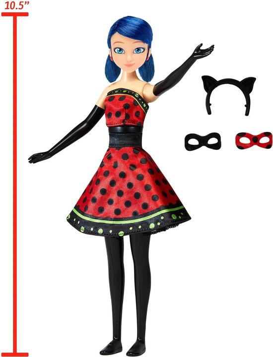 Actual product image Bandai MIRACULOUS Poupée Ladybug avec Outfit Transformation 26 cm 4+