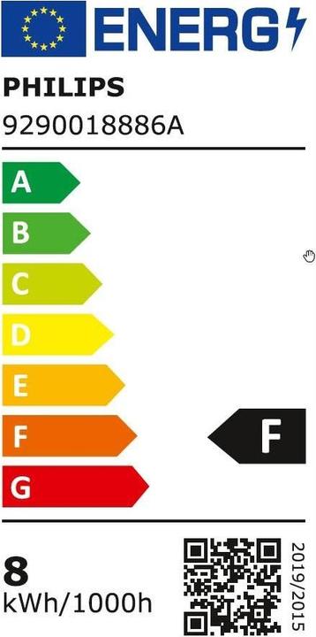 Label énergétique Philips Professional LED SceneSwitch (E27, 7.50 W, 806 lm, 1 x, F)