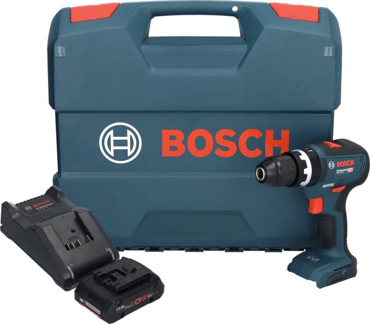 Immagine prodotto Bosch Professional Bosch GSB 18V-55 Trapano a percussione a batteria professionale 18 V 55 Nm Brushless + 1x Batteria (Batteria ricaricabile)