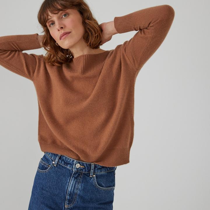 La Redoute Collections Pullover mit U-Boot-Ausschnitt