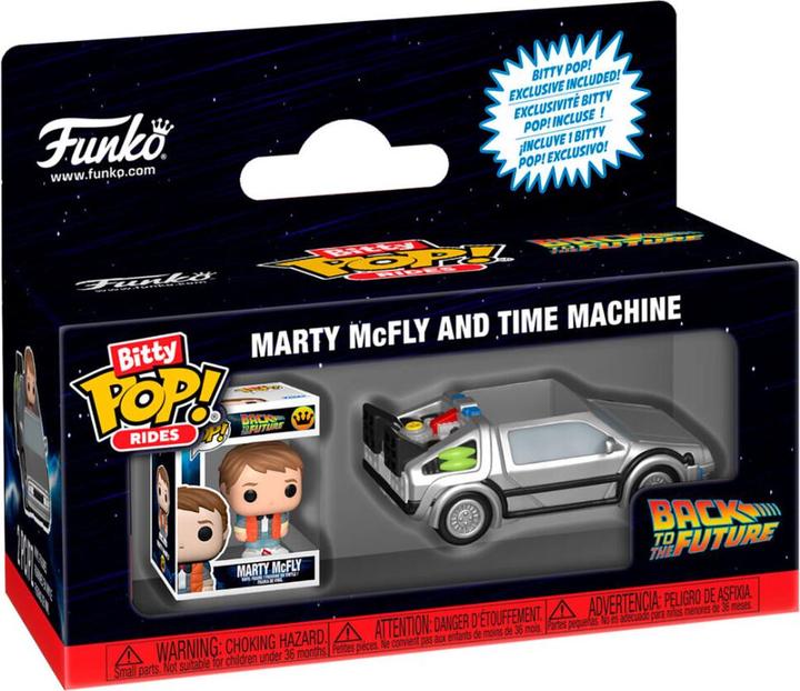 Actual product image Funko Back to the Future - Marty & Time Machine Bitty