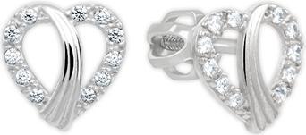 Actual product image Brilio Delicate heart earrings in white gold 239 001 01201 07