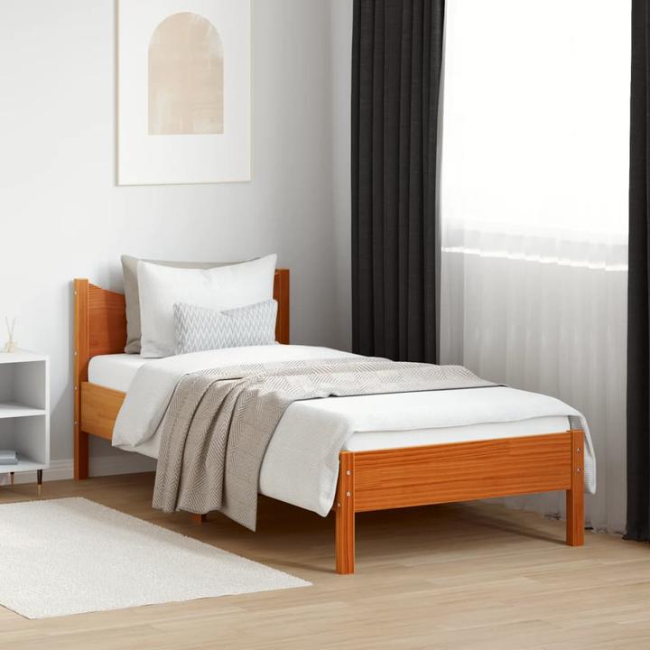 Actual product image VidaXL Pine bed (90 x 190 cm)