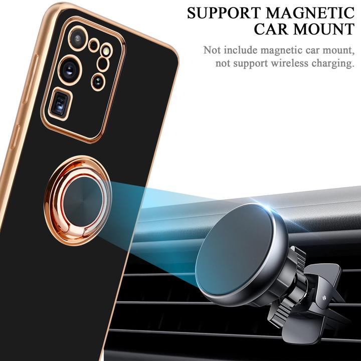 Produktbild Cadorabo Hülle für Samsung Galaxy S20 ULTRA im TPU mit Kameraschutz und Ring LM089 Style (Samsung Galaxy S20 Ultra)