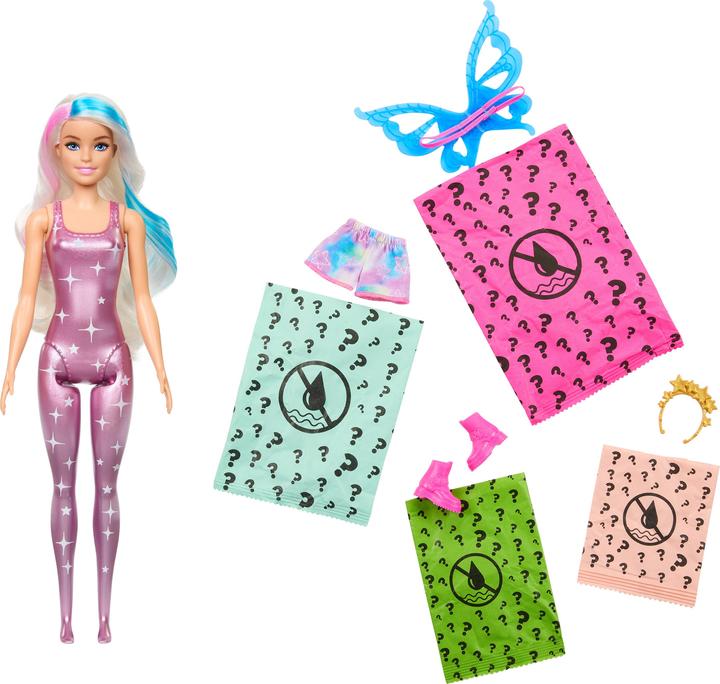 Actual product image Barbie Color Reveal Rainbow Galaxy Series CDU