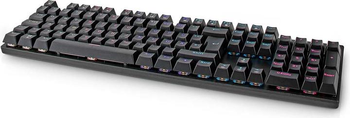 Actual product image Nedis Wired Gaming Keyboard USB Type-A Mechanical Keys LED German DE-Layout Powered by (DE, Cable)