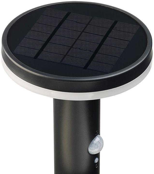 Produktbild Lunartec 4er-Set Premium-LED-Solar-Wegeleuchte mit PIR-Sensor und Nachtlicht (IP44)
