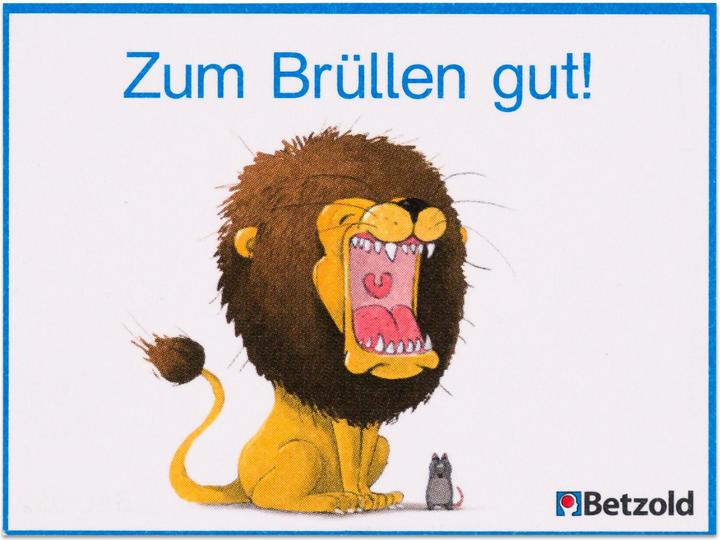 Produktbild Betzold Motivationskarten Lustige Tiere, 110 Stück im Etui