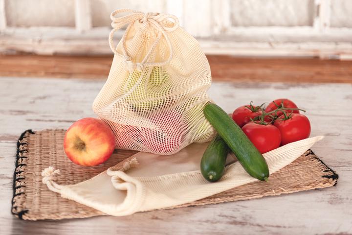 Actual product image Knorr Prandell Cotton fruit-vegetable bag, natural blank, for painting with fabric paints, made of 100 % cotton