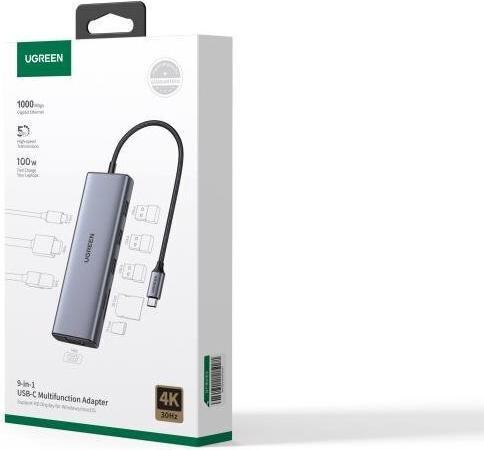 Immagine prodotto Ugreen Adattatore multifunzione USB-C 9-In-1 (USB-C, 9 Porti)